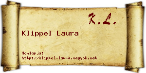 Klippel Laura névjegykártya